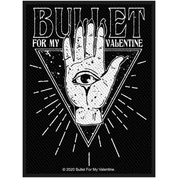 Bullet For My Valentine All Seeing Eye Patch One Size Black/Whi Black/White One Size