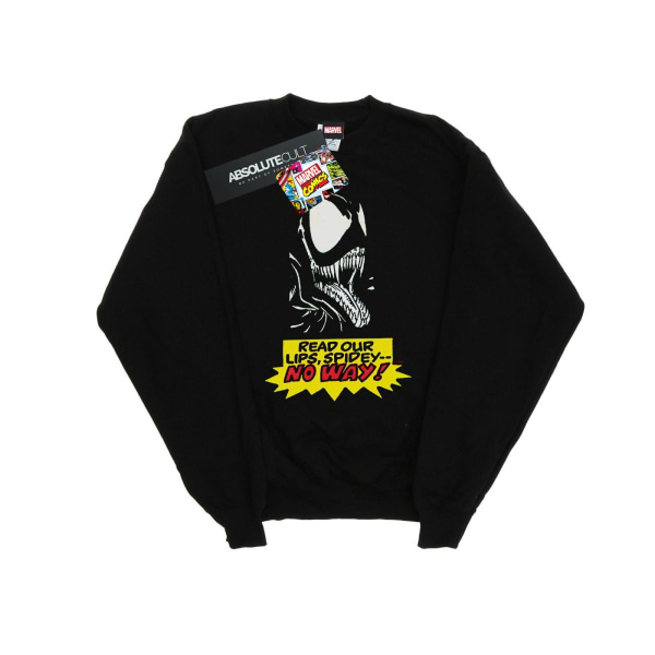 Marvel Girls Venom No Way Sweatshirt 7-8 år Svart Black 7-8 Years