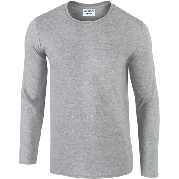 Gildan Soft Style långärmad T-shirt för män (5-pack) M Sport Sport Grey (RS) M