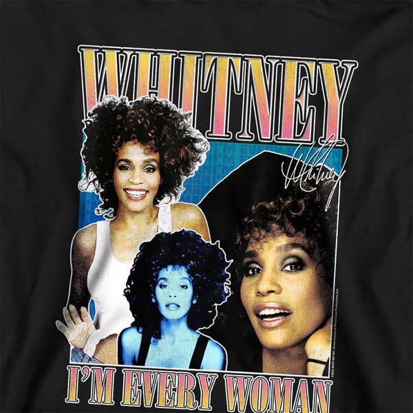 Whitney Houston Barn/Barn Every Woman Pullover Hoodie 7-8 Black 7-8 Years