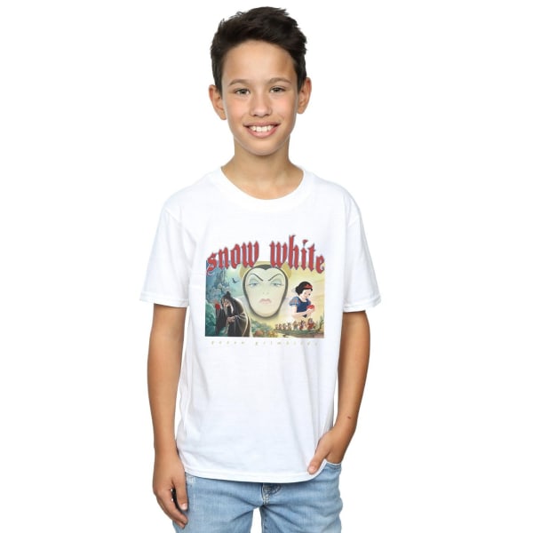 Disney Boys Snövit och Drottning Grimhilde T-shirt 5-6 år Vit White 5-6 Years
