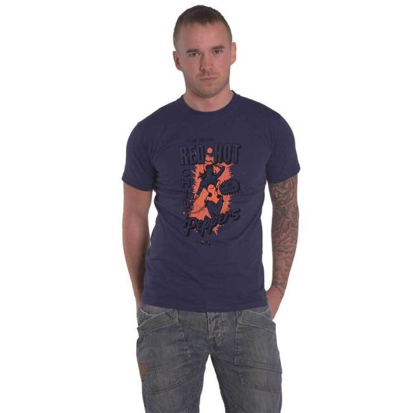 Red Hot Chilli Peppers Unisex Vuxen In The Flesh T-Shirt L Marinblå Navy Blue L