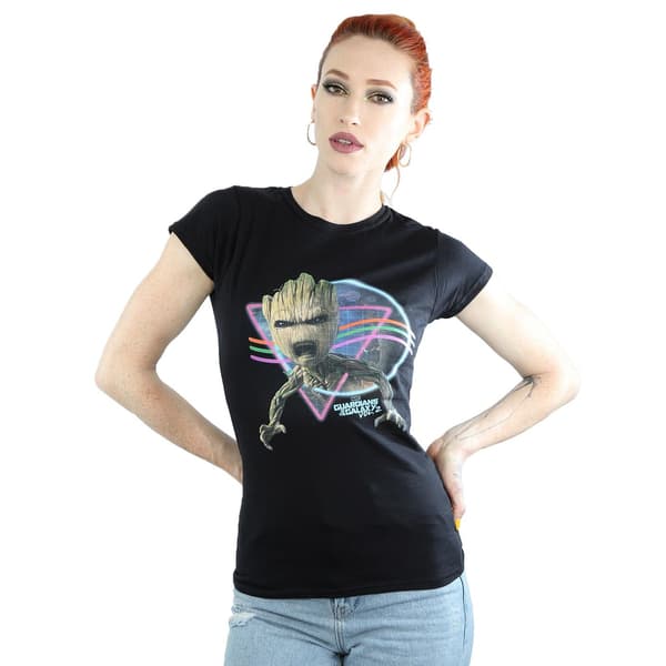 Marvel Dam Guardians Of The Galaxy Neon Groot Bomull Black L