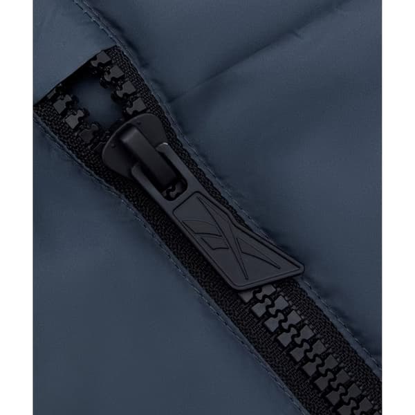 Reebok Herr Hooded Regular Pufferjacka L Kolgrå Charcoal Grey L