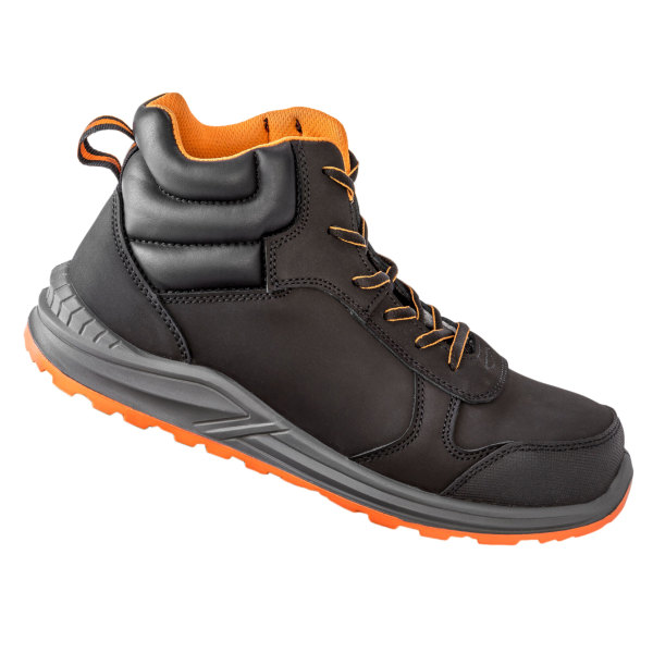 WORK-GUARD by Result Unisex Adult Stirling Nubuck skyddsstövlar Black/Grey/Orange 7 UK