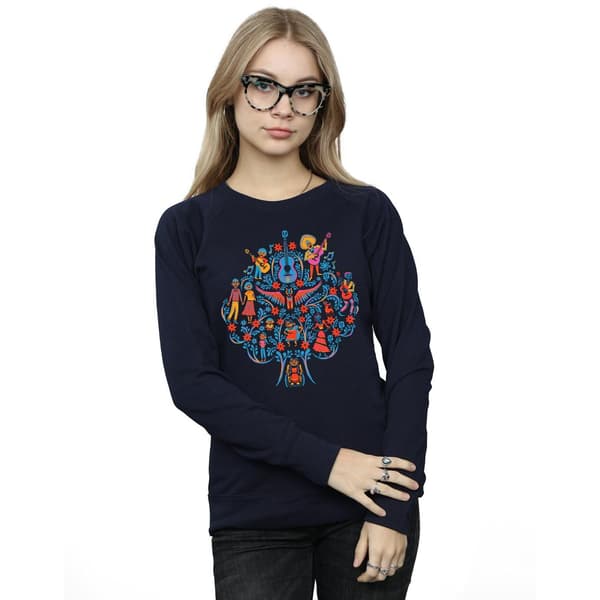 Disney Dam Coco Trädmönstrad Tröja S Marinblå Navy Blue S