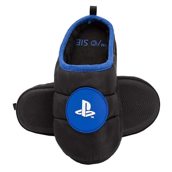 Playstation Pojks Tofflor 1 UK Svart/Blå Black/Blue 1 UK
