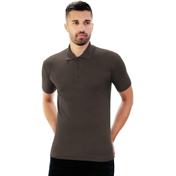 Casual Classic Herr Pique Polo S Kol Charcoal S