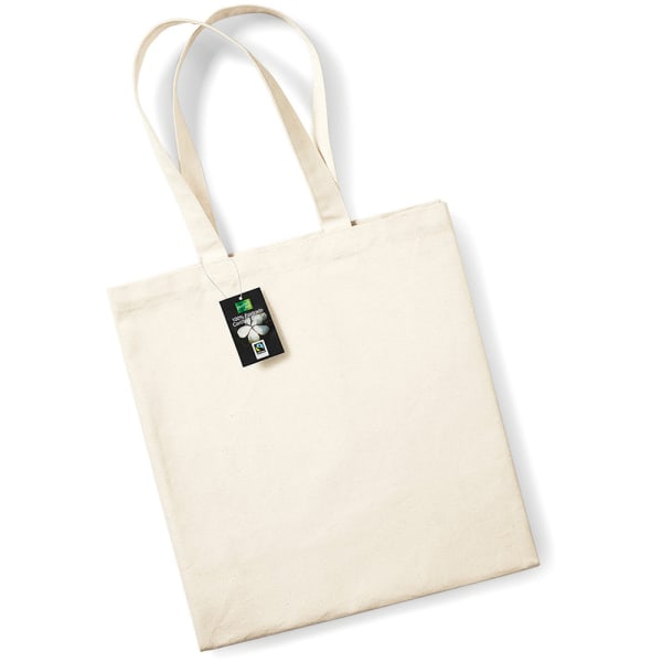 Westford Mill Cotton Classic Shopper Bag (21 liter) One Size N Natural One Size