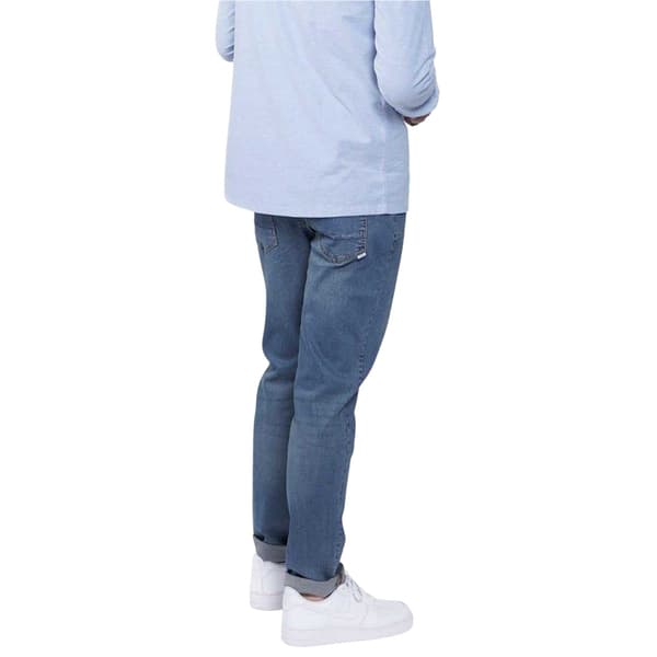 Firetrap Herr Rom Raka Jeans i Bomull 32S Mellantvätt Mid Wash 32S