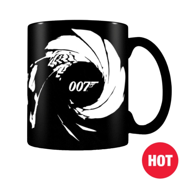 James Bond 007 Värmeförändrande mugg One Size Svart/Vit Black/White One Size