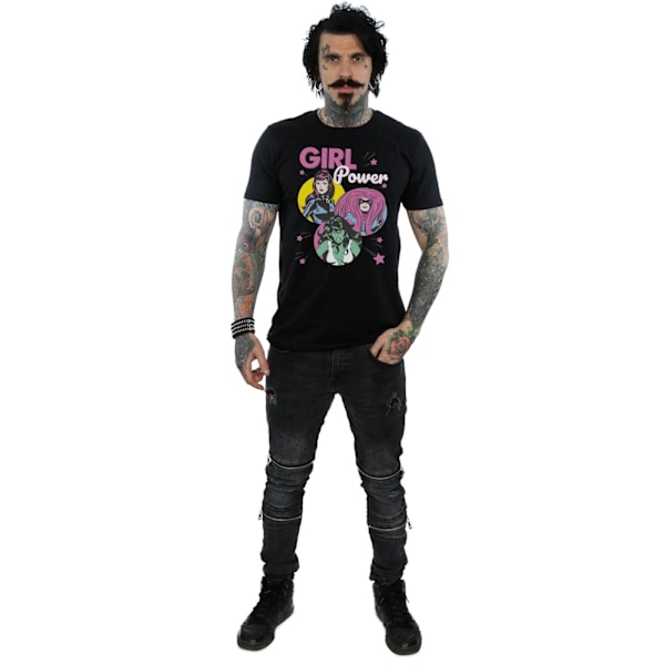 Marvel Comics Girl Power T-shirt för män, 3XL, svart Black 3XL