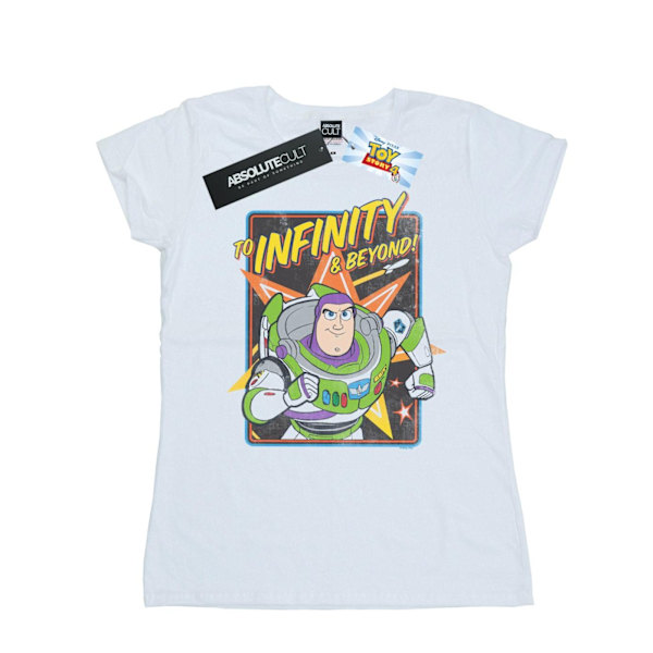 Disney Dam/Kvinnor Toy Story 4 Buzz To Infinity Bomull T-Shir White XL