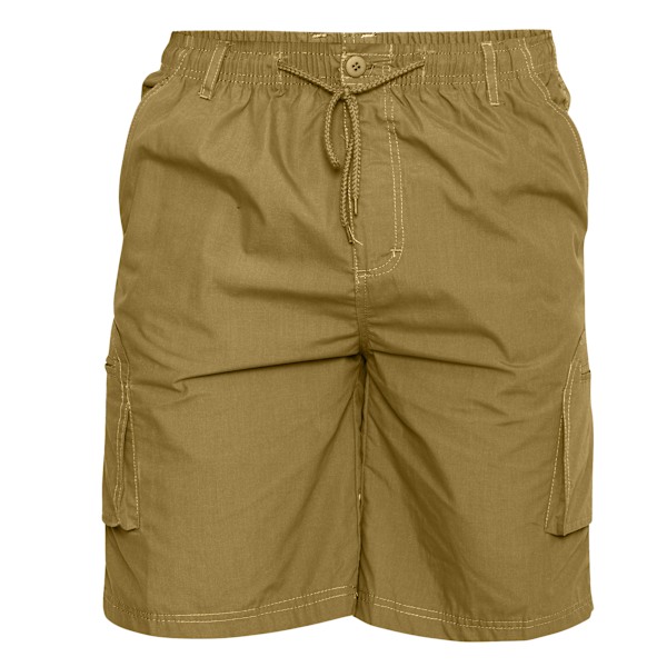 D555 Herr Kingsize Nick Shaped Leg Cargo Shorts 6XL Sand Sand 6XL