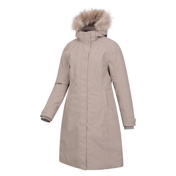 Mountain Warehouse Damjacka Meadow Borgfodrad Vattentät för Kvinnor Light Beige 10 UK