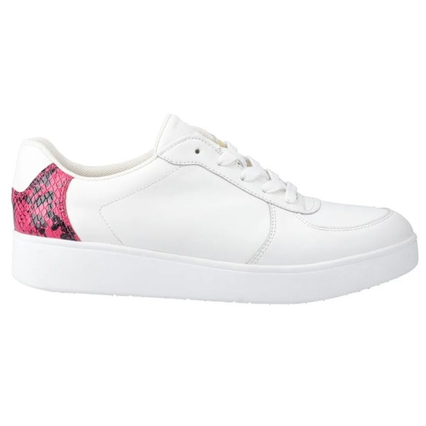 FitFlop Dam/Dam Snake Print Läder Träningsskor 8 UK Vit/R White/Raspberry 8 UK