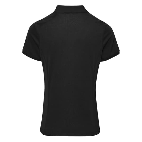Premier Dam/Damer Coolchecker Pikétröja med Korta Ärmar Black L