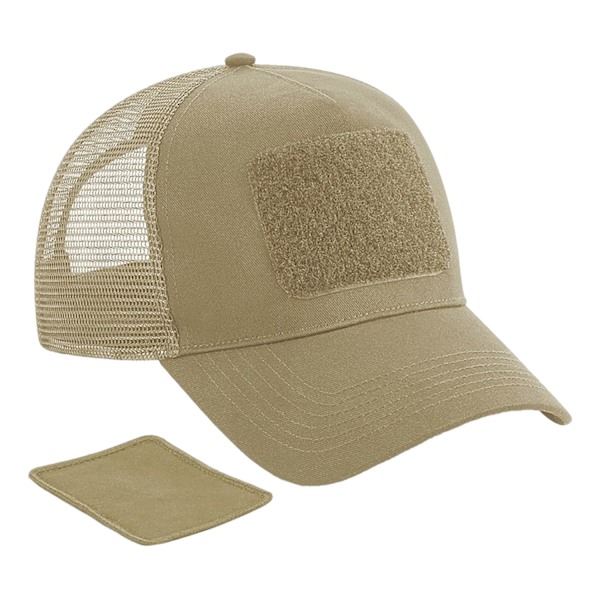 Beechfield Patch Snapback Truckerkeps One Size Desert Sand Desert Sand One Size