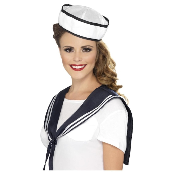 Smiffys Sjömanshatt och Scarfs Set One Size Vit White One Size
