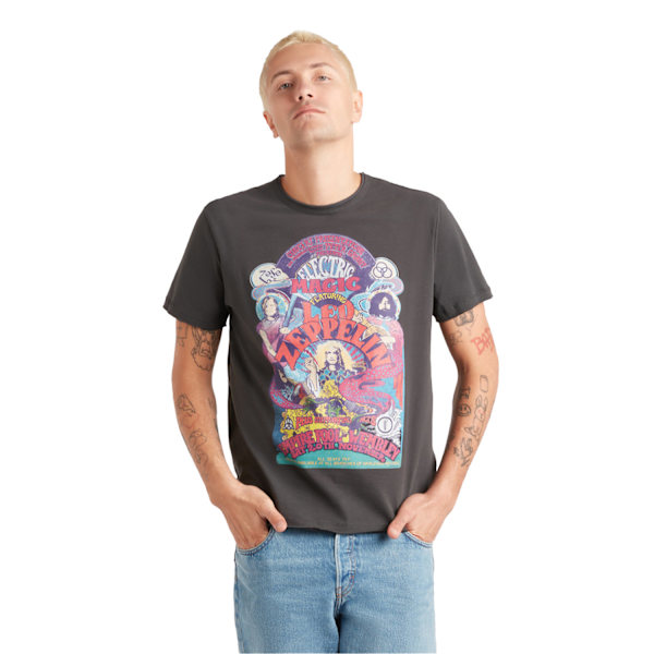 Amplified Unisex Vuxen Electric Magic Led Zeppelin T-Shirt XS C Charcoal XS