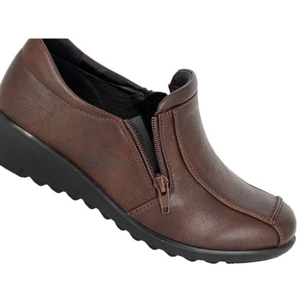 Boulevard Loafers för damer 7 UK Extra bred brun Brown 7 UK Extra Wide