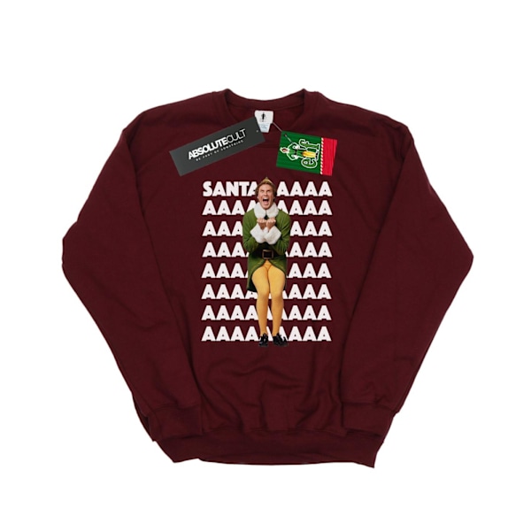 Elf Herr Buddy Santa Scream Sweatshirt L Bourgogne Burgundy L