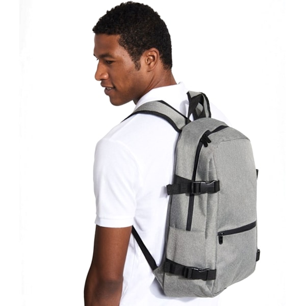 SOLS Unisex Wall Street Vadderad Ryggsäck One Size Gråmelerad Grey Marl One Size