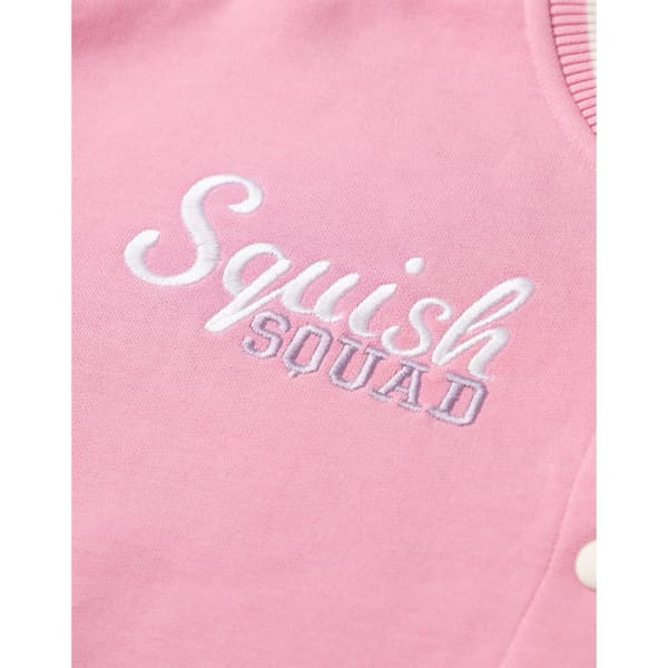 Squishmallows Flickor Squish Squad Varsity Jacka 12-13 År Rosa Pink Solid 12-13 Years