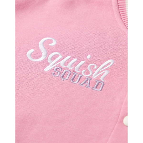 Squishmallows Flickor Squish Squad Varsity Jacka 5-6 År Rosa Pink Solid 5-6 Years