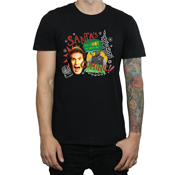 Elf Herr North Pole T-shirt XXL Svart Black XXL