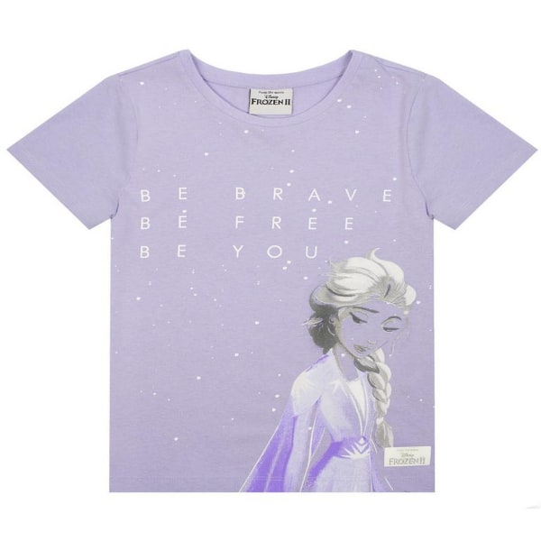 Frozen II Girls Elsa T-Shirt 4-5 Years Lilac Lilac 4-5 Years