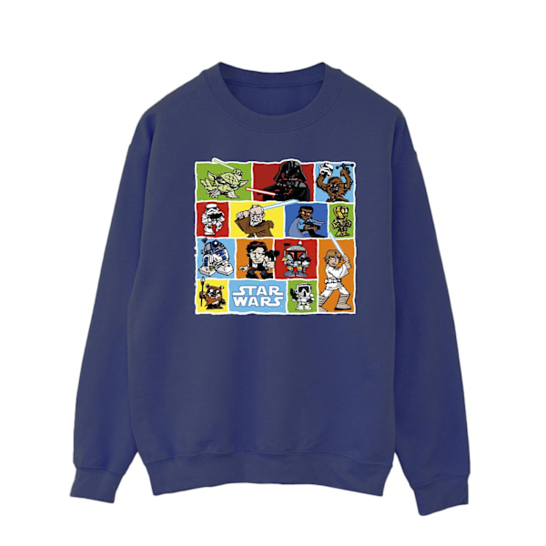 Star Wars Comic Drawing Montage Sweatshirt M Marinblå Navy Blue M