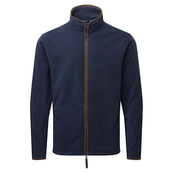 Premier Artisan Fleecejacka för herr M Marinblå/Brun Navy/Brown M