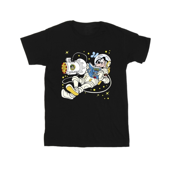 Disney Girls Goofy Reading In Space T-shirt i bomull 9-11 år F Black 9-11 Years