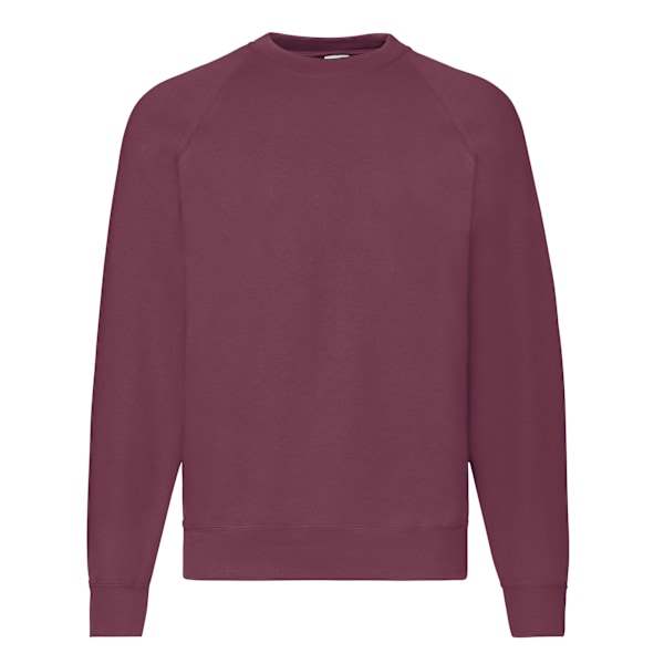 Fruit Of The Loom Herrarnas Klassiska Raglansweatshirt XXL Burgunder Burgundy XXL