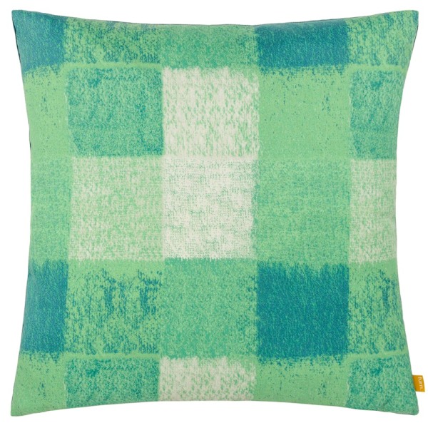 Evans Lichfield Rutig Utomhuskuddfodral 43cm x 43cm Grön Green 43cm x 43cm