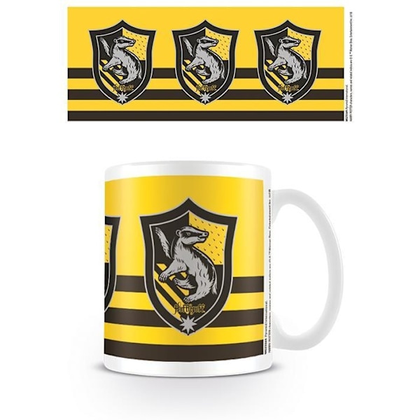 Harry Potter Hufflepuff Mugg En Storlek Gul/Svart Yellow/Black One Size