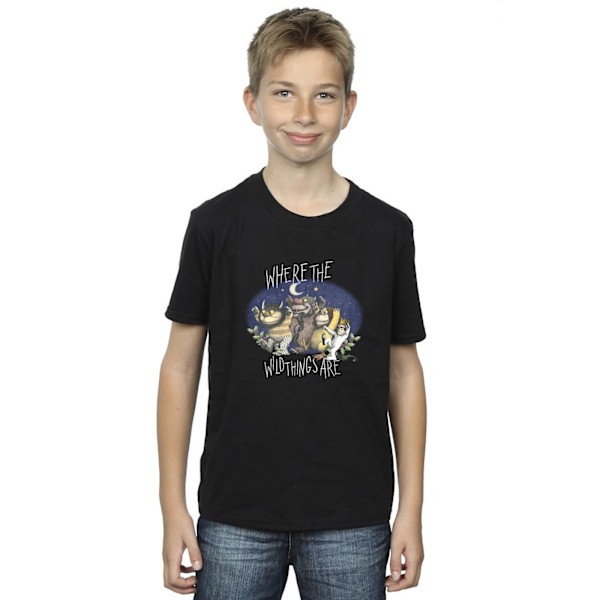 Where The Wild Things Are Pojkar T-shirt 7-8 år Svart Black 7-8 Years