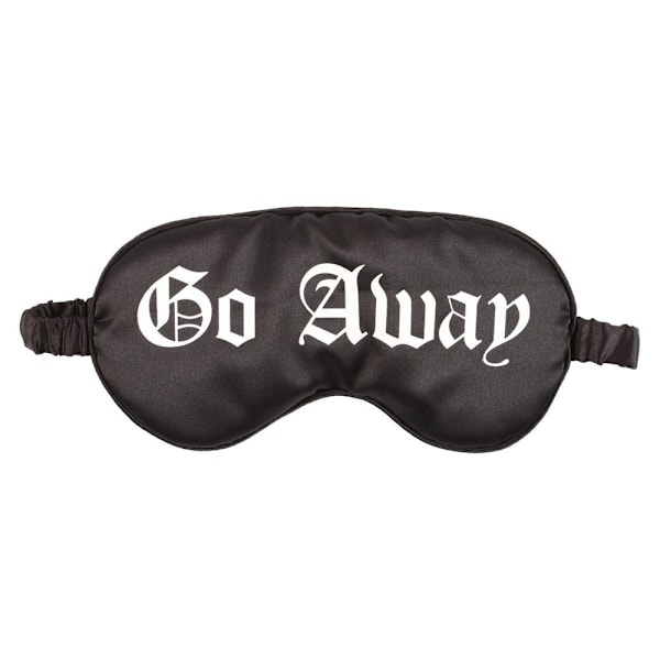 Something Different Go Away Gothic Satin Sleep Mask One Size Bl Black One Size