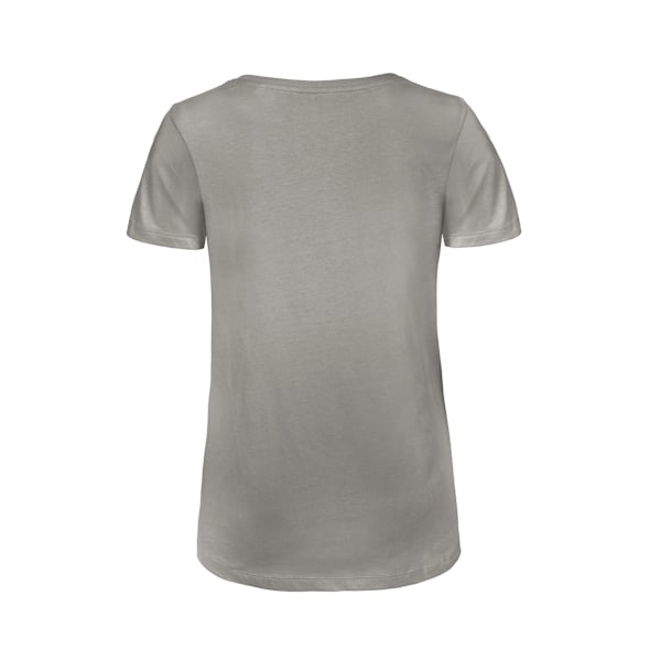 B&C Dam/Damer Inspire Ekologisk Bomull V-ringad T-shirt 14 UK L Light Grey 14 UK