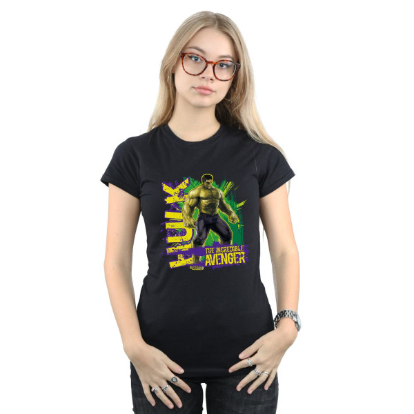 Avengers T-shirt i bomull för dam/dam XL Svart Black XL