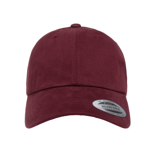 Flexfit By Yupoong Persika Bomullstwill Dad Cap En Storlek Maroon Maroon One Size