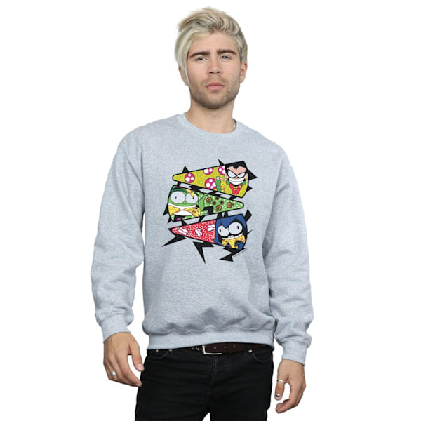 DC Comics Herr Teen Titans Go Pizzabit Sweatshirt XL Sports Sports Grey XL