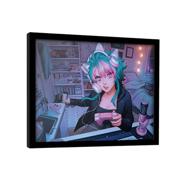 Ivy Dolamore Wtf Moment Inramad Poster 40cm x 30cm Flerfärgad Multicoloured 40cm x 30cm