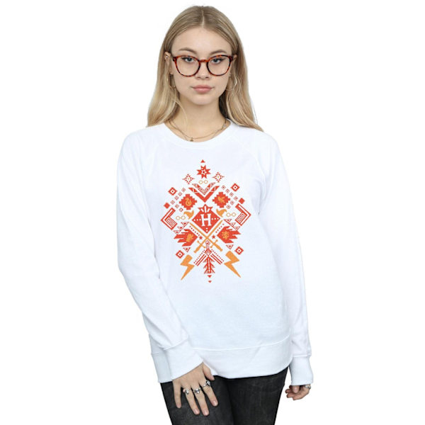 Harry Potter Dam/Damjul Jul Fair Isle Sweatshirt M Vit White M