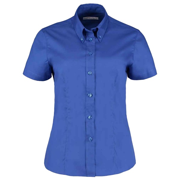 Kustom Kit Dam/Dam Corporate Oxford Kortärmad Blus Royal Blue 24 UK