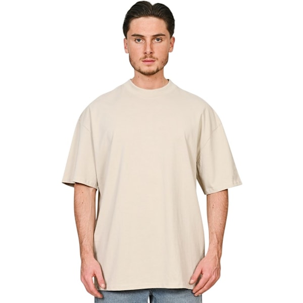 Casual Classics Unisex Vuxen Kammad Ringspunnen Bomull Förlängd Halsringning Stone M