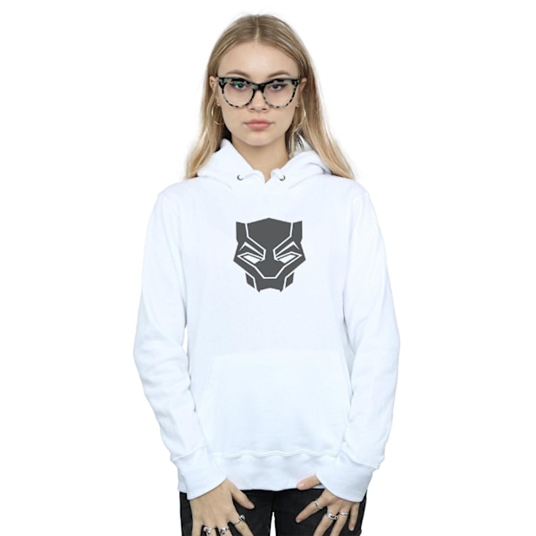 Marvel Womens/Ladies Black Panther Black On Black Hoodie L Vit White L