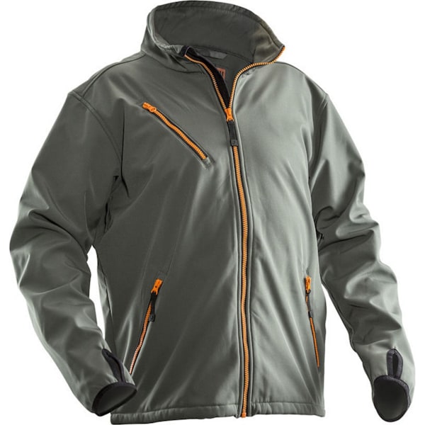 Jobman Herr Soft Shell Jacka M Mörkgrå Dark Grey M