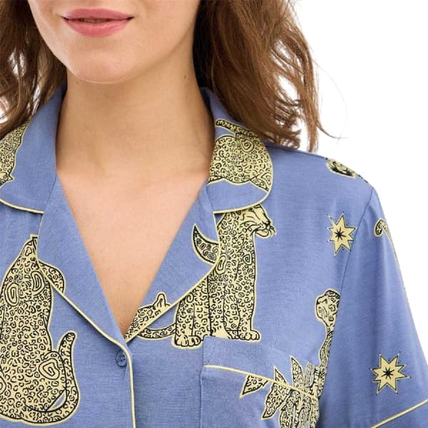 Chelsea Peers Kort Pyjamasset för dam 12 UK Leopard/Sol Leopard/Sun 12 UK